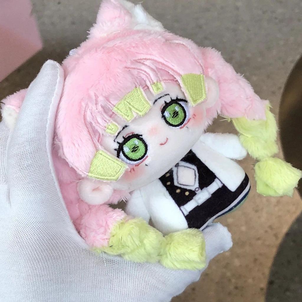 Demon Anime Figure Giyu Tomioka Mitsuri Kanroji Douma 10Cm Cotton Doll Plush Toy Cute Desktop Decoration Festival Gift For Fans