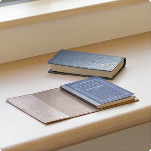 [ asoboze ] TOLVE Book Cover, Paperback, Genuine Leather, Made in Japan, Neo Black, TO-C001