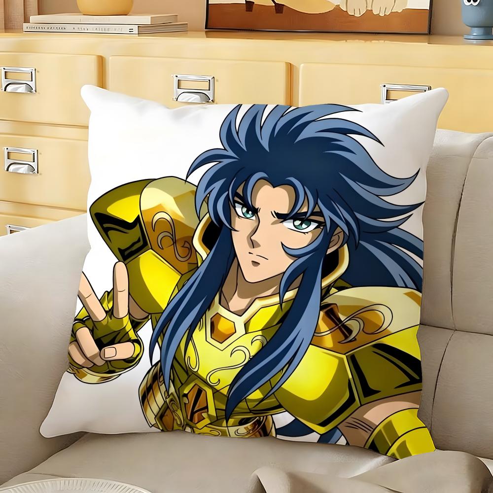 Anime SSaint SSeiya Cushion Cover Soft Durable Reversible Pillow Cover Home Car MultiScene Daily Comfort Pillowcase