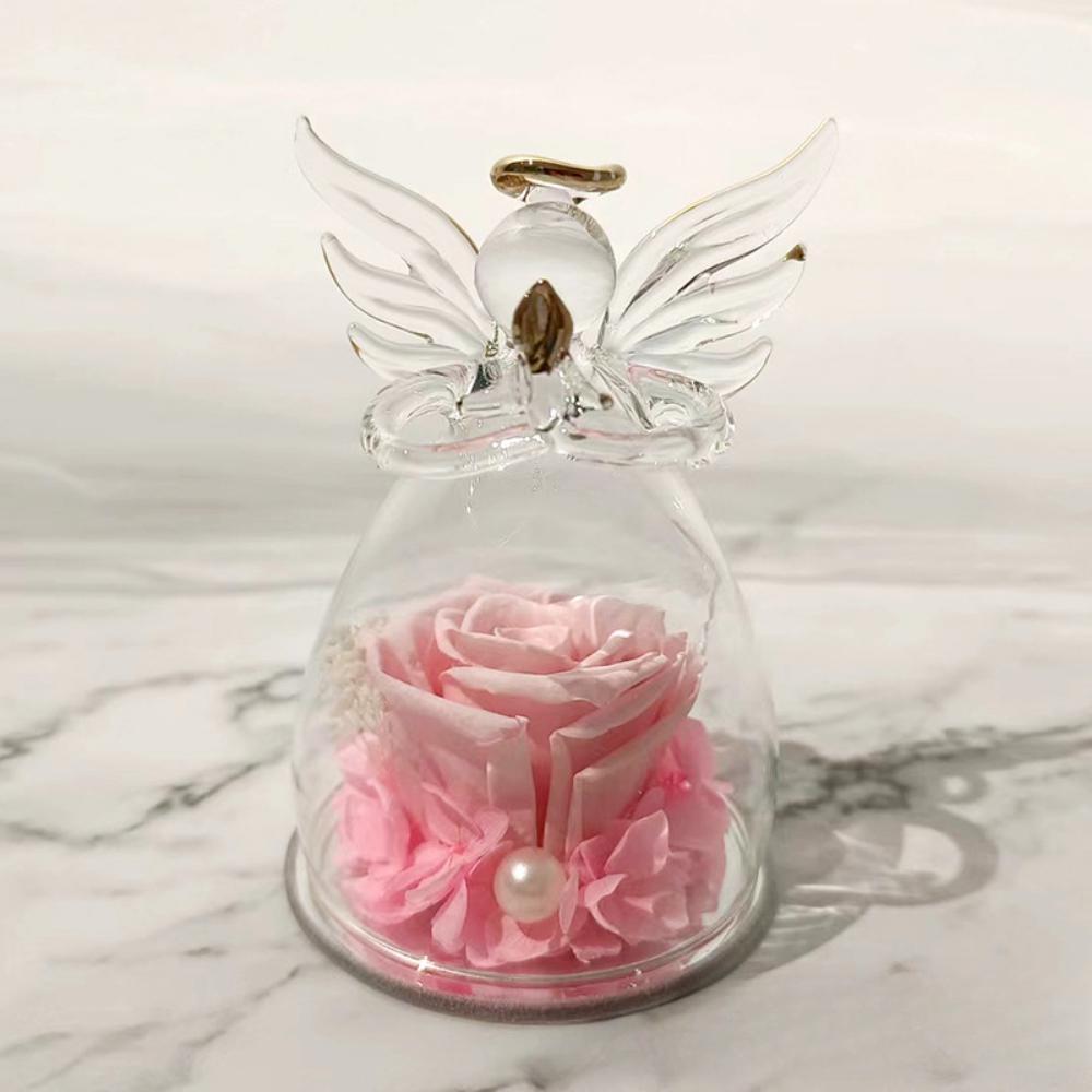 Eternal Flowers Mother's Day Birthday Gift, Angel Wedding with Beautiful Roses