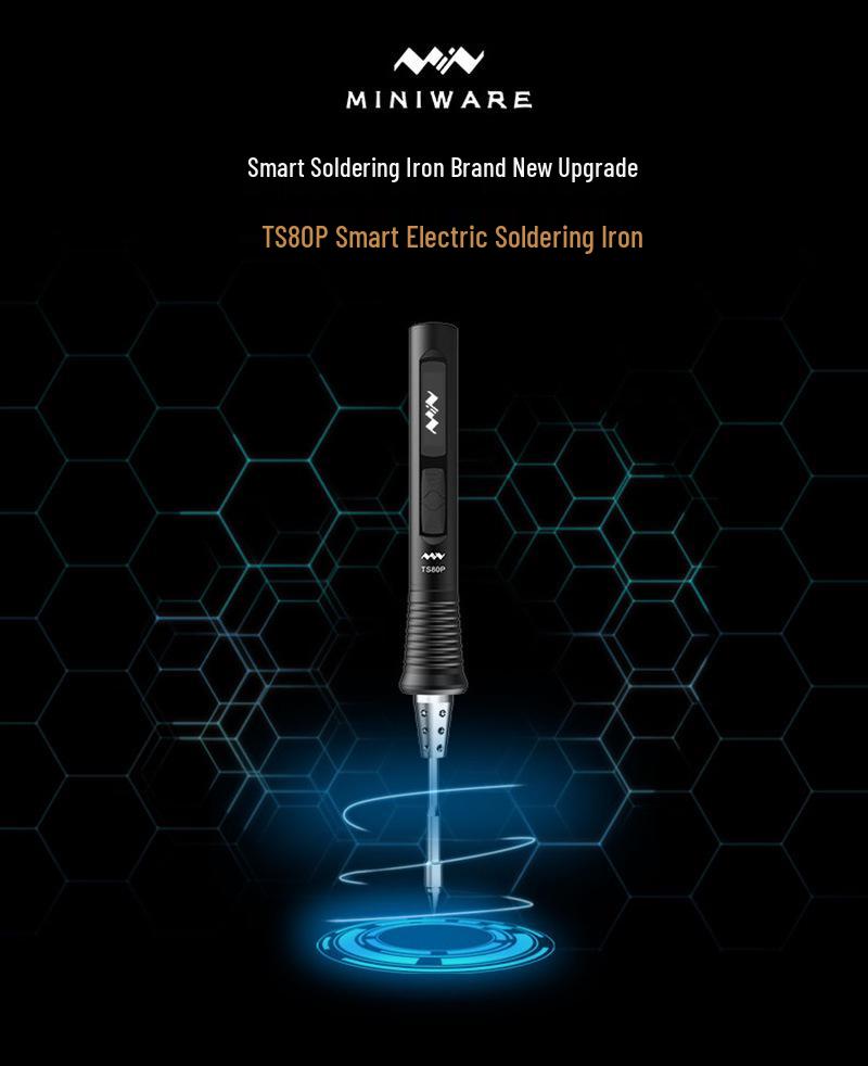 Мини-паяльник TS80P, 30 Вт, PD2.0, Совместим с Power Bank для использования на открытом воздухе