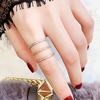 Minimalist Fashion Full Zircon Ring For Women Students Personalized Closed Band