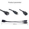 FONKEN 2 в 1 OTG хост-кабель Micro USB с блоком питания Y-разветвитель USB-адаптер к микро-5-контактному кабелю «папа-мама»