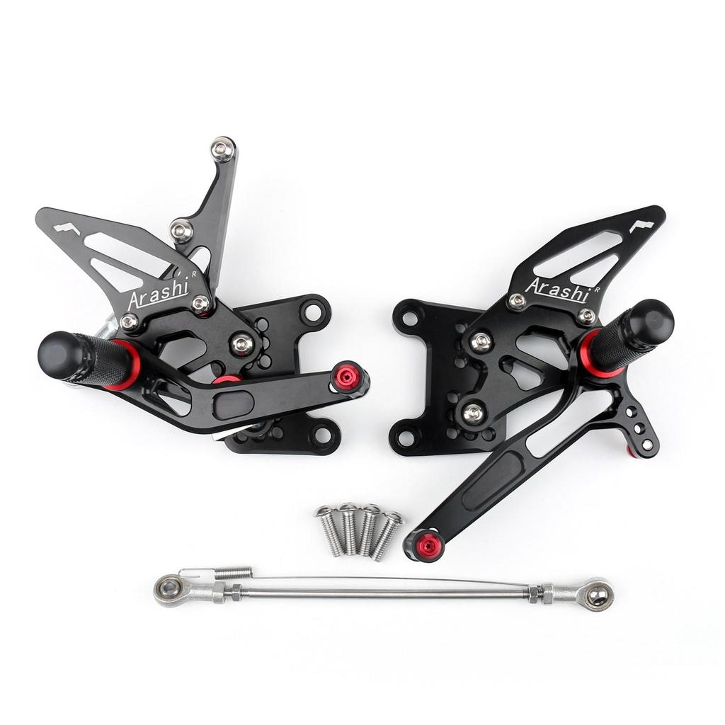 Регулируемые ЧПУ Подножки Водителя Задний Комплект Задние Подножки Подножка Подножки Подходят для Triumph Speed Triple 1050