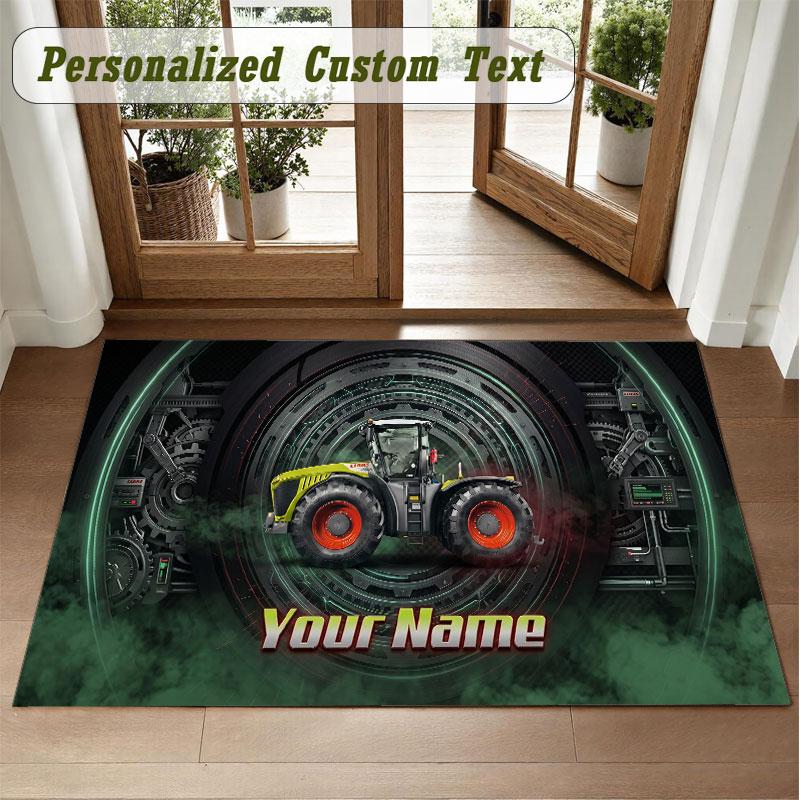 Crystal Velvet Square Rug Custom NameCLAAS Pattern Non Slip Home Floor Decor Rug