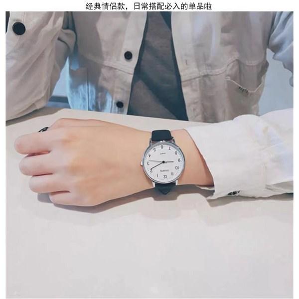 Часы Jinuchoi для пар, классические студенческие кожаные часы для пар 1 + 1, популярные корейские часы