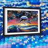 5d Diy Diamond Embroidery Dolphin&waves Diamond Painting Cross Stitch Full Round Drill Rhinestone