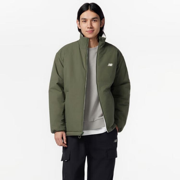 New Balance Мужская пуховая куртка зеленая AMJ33373-DON