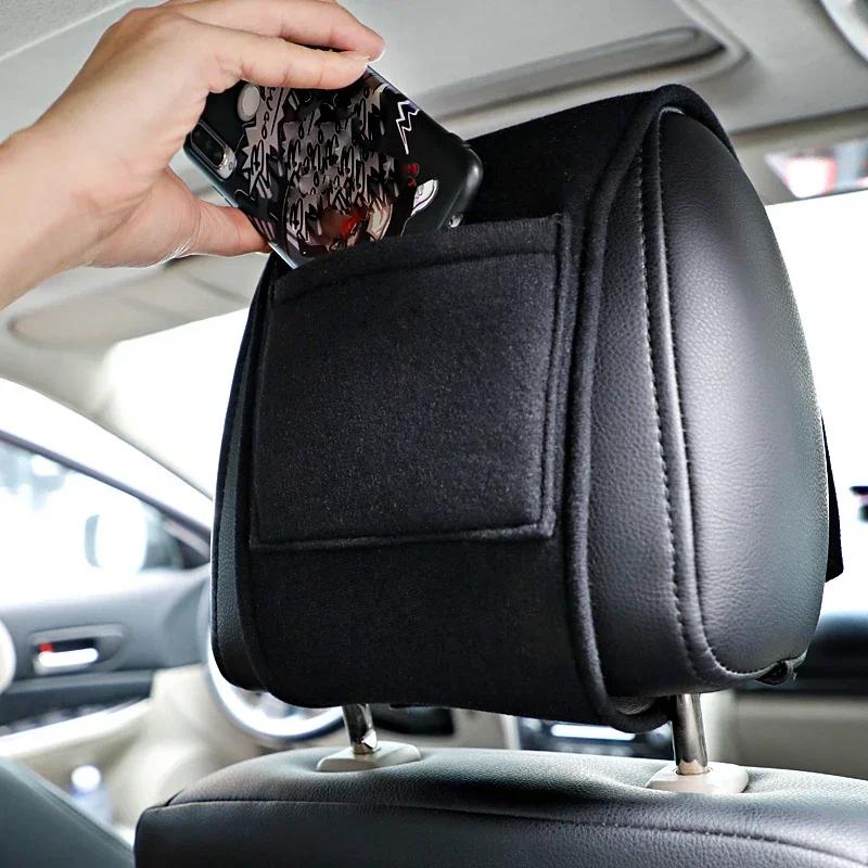 FEN1 1PCS Hot car headrest cover fit for Mercedes Benz New B/C/E Class A Class C200L GLC GLK New CLA GLA Accessories Car Styling