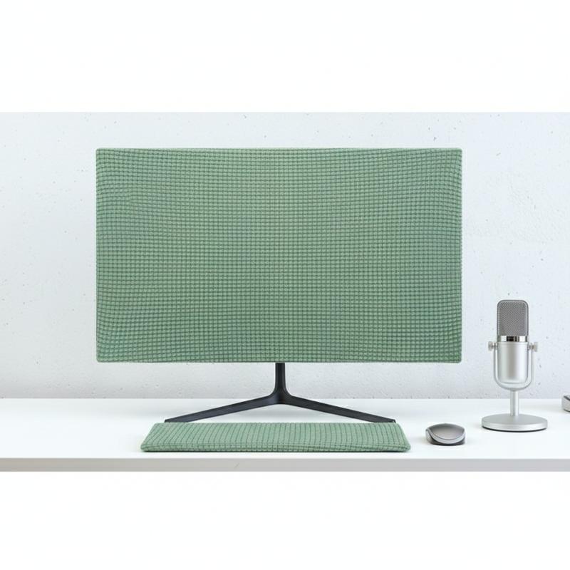 Monitor Sleeve Fabric Dustproof Cover for 19-37 inch Screens Maintain Cleanliness in Home and Office