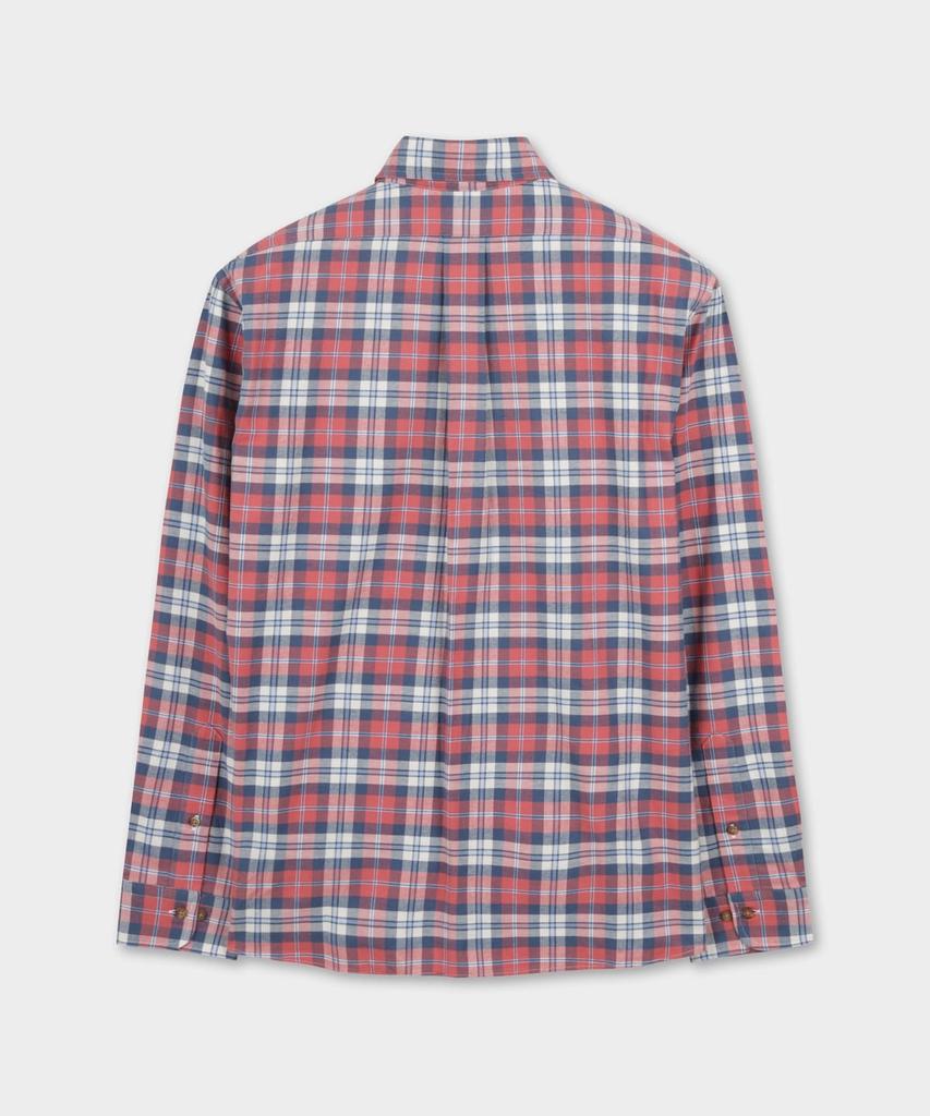 BROOKS BROTHERS Flannel Check Shirt (Red) (Bbthmff401)