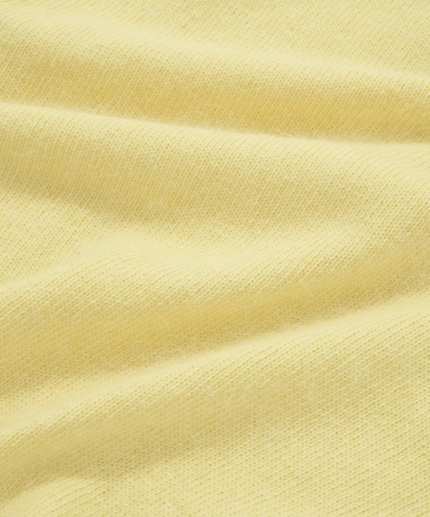 COVERNAT WOMAN Collar Angora Half Knit Yellow