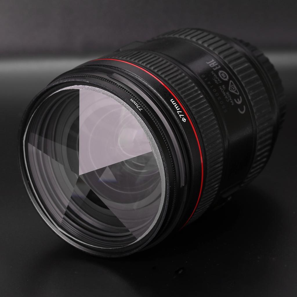 Камерный фильтр Фотография Размытие переднего плана Реквизит для пленочной фотографии 77 мм Стеклянный пентапризменный фильтр Аксессуары для камеры