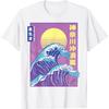 HATANSE Vaporwave Японская Волна Канагавы Большая Волна Графическая Футболка