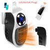 Enhanced 600W Portable Fan Heater Remote Control Household Mini Heater Wall-Outlet