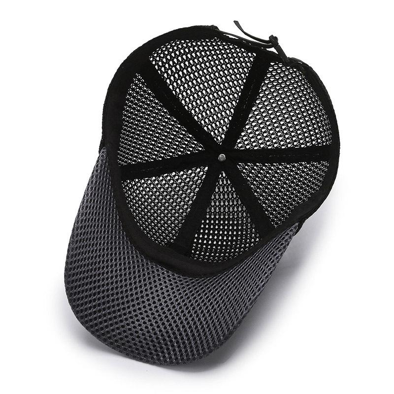 Fashionable Breathable Baseball Cap Korean Style Mesh Visor Cap Versatile Breathable Peaked Cap
