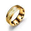 Gold Color Celtic Dragon Carbon Fiber Ring Tungsten Steel Stainless Titanium Rings Men's Fashion
