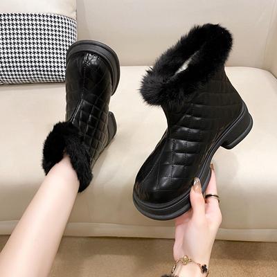 Зимние замшевые водонепроницаемые кожаные ботинки для женщин