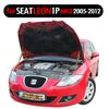 Газовый упор капота для Seat Leon 1p MK2 2005-2012 Передний капот Модификация Газовые стойки Углеродное волокно Пружинный амортизатор Опора капота Амортизатор