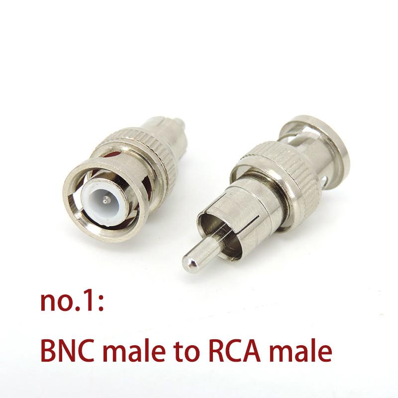 4 типа BNC «папа-мама» на RCA «папа-мама» разъем аудио-видео камеры видеонаблюдения коаксиальный кабель преобразователь
