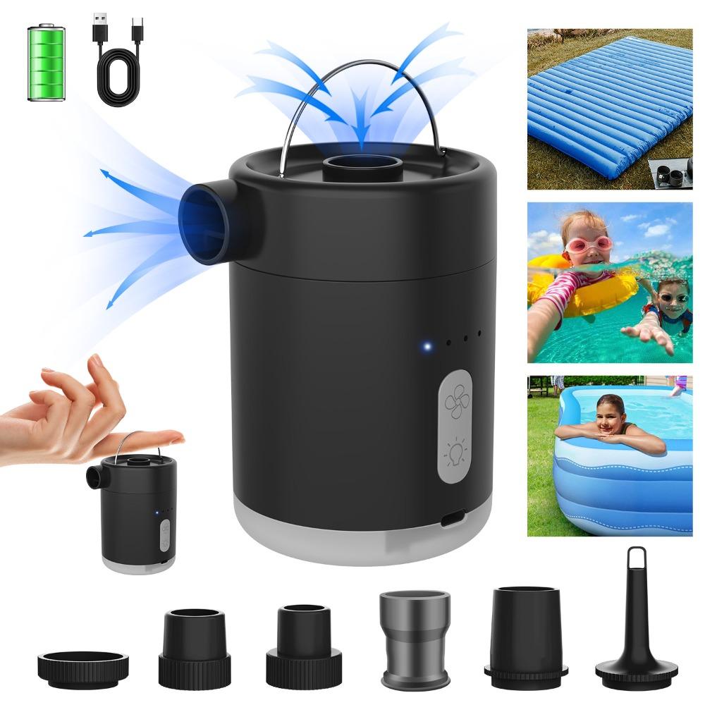High Power Electric Air Pump Compact Design USB Rechargeable Pump Mini Wireless Pump Outdoor Use