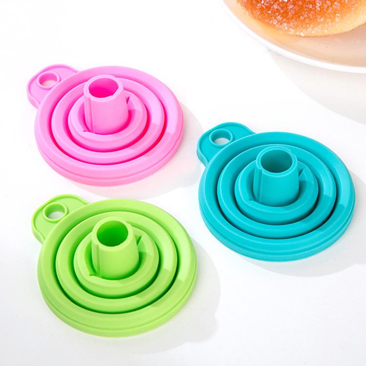 Mini Foldable Silicone Funnel for Household Oil Pouring