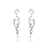 French high-end light luxury pearl earrings women's retro exquisite versatile fringed stud earrings elegant personalized earrings