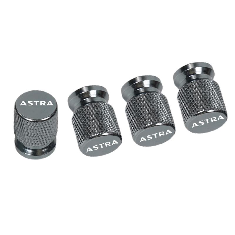BBEY1 4pcs Car CNC Aluminum Tire Valve Air Port Stem Cover Caps For Opel Astra Accessories