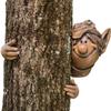 Садовый эльф Tree Hugger Polyresin Tree Sculpture Garden Peeker Yard Art для украшения дома