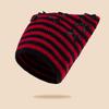 Crochet Stripe Pattern Hat Handmade Cat Ear Hat Winter Warmer Knitted Hat Cold Winter Presents for Students Teenagers