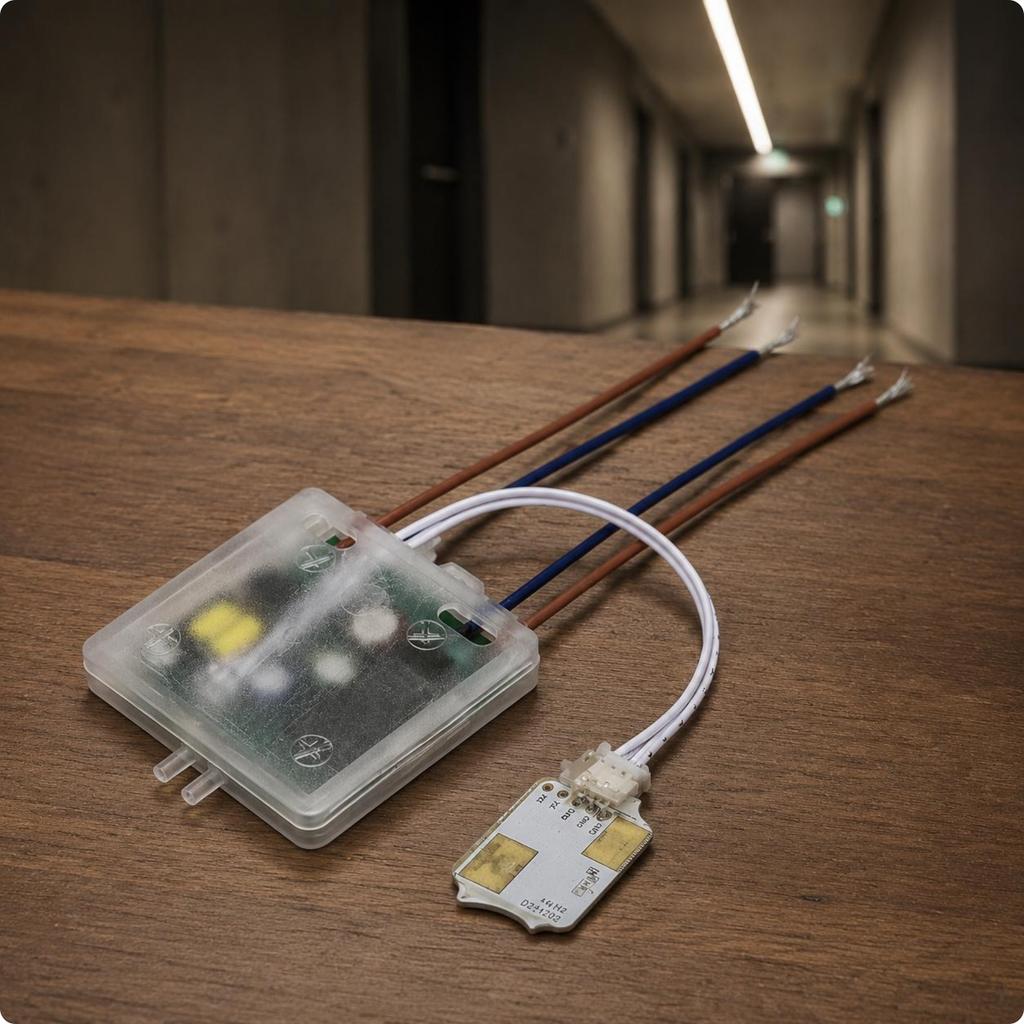 24G Микроволновый переключатель Автоматическое отключение Раздельный микроволновый датчик Переключатель присутствия человека Таймер управления энергосберегающим освещением