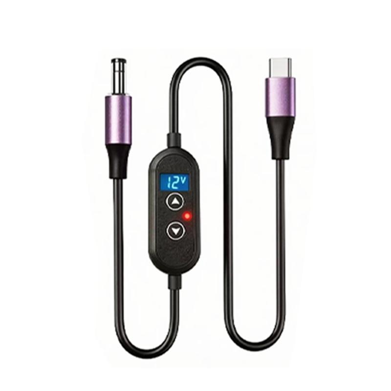 Универсальный кабель-преобразователь Type C на DC5525 5521, PD140W, для различных электронных устройств и зарядных устройств, с регулировкой напряжения