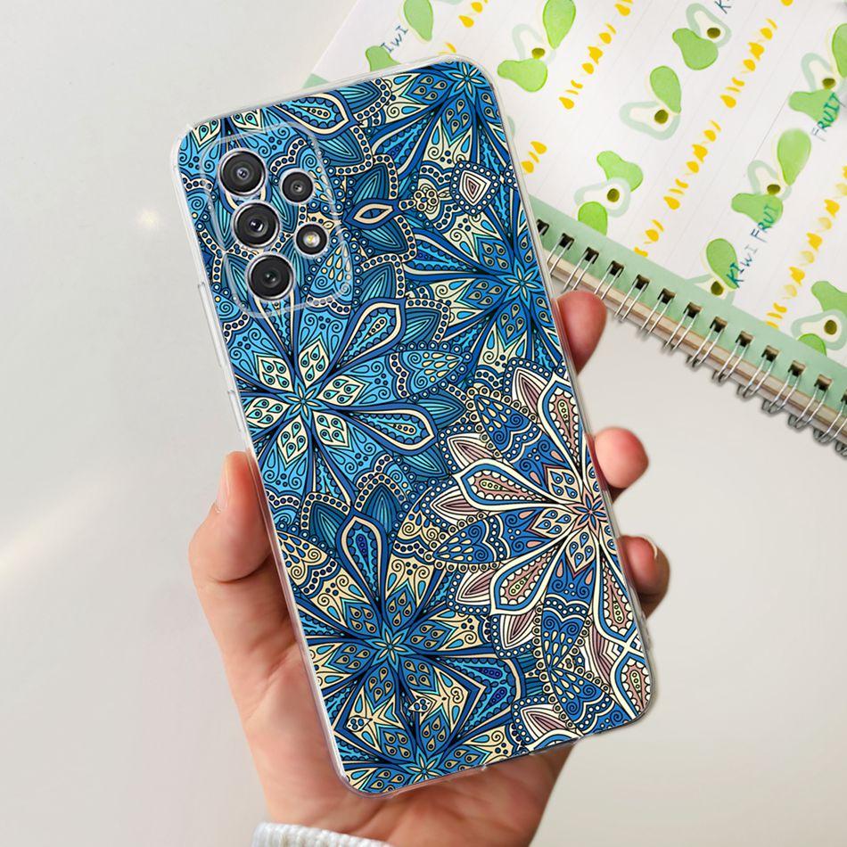 Чехол для Samsung Galaxy A52 Чехол Samsung A52s 5G Элегантная Печать Мягкий Силикон ТПУ Задняя Крышка Телефона Для Samsung A52 4G 5G A 52 52s