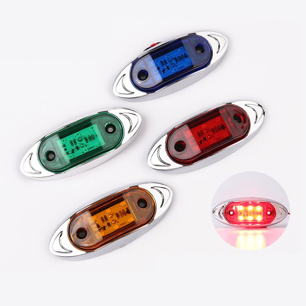 2 шт. боковые габаритные огни красные для прицепа грузовика каравана автофургона светодиодные лампы боковые габаритные огни 12/24 В предупреждающий свет