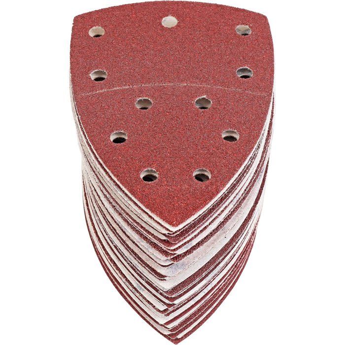 AIMOONSA Lot 60 feuilles abrasives triangulaires 105 x 152 mm P40–P240 pour ponceuse delta