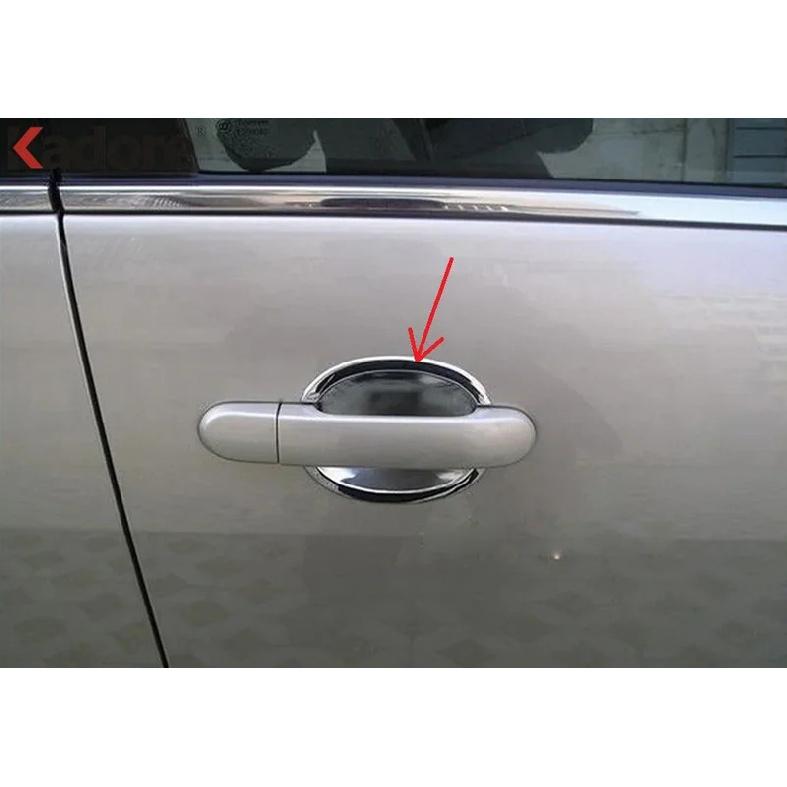 Side Door Handle Bowl Cup Cover Trim For Nissan Tiida Versa 2005-2007 2008 2009 2010 2011 Chrome Car Molding Garnish Accessories