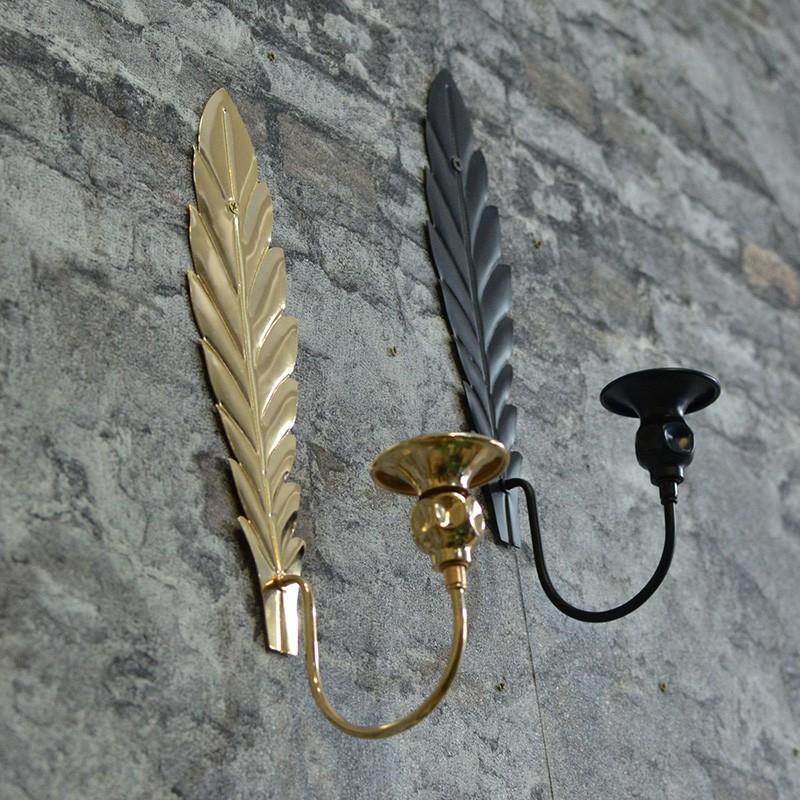 1шт подставки для свечей листочки железный подсвечник на день рождения украшение для дома металлический фон настенный подвесной прочный