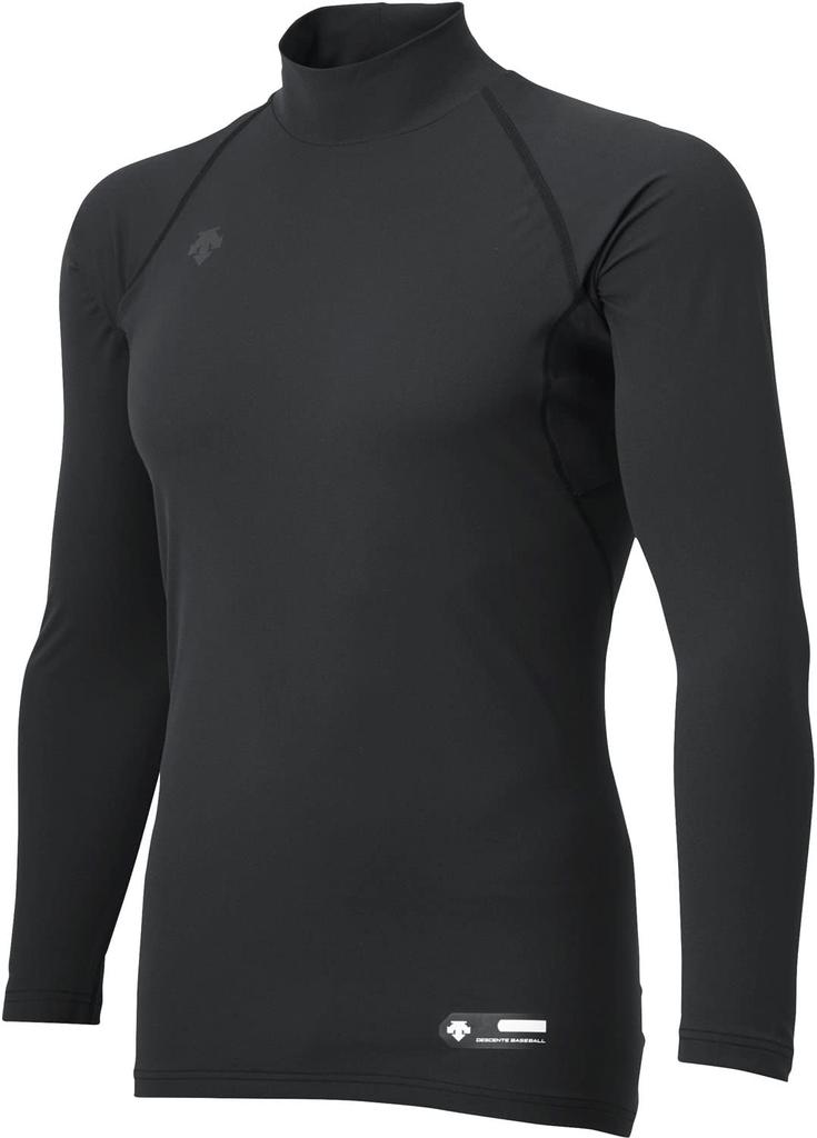 DESCENTE Baseball High Long Black STD-770B Men's Undershirt, Neck, Sleeve,