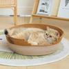 Coarse Linen Rattan Cat Nest: Four Seasons Pet Bed & Summer Sleeping Mat
