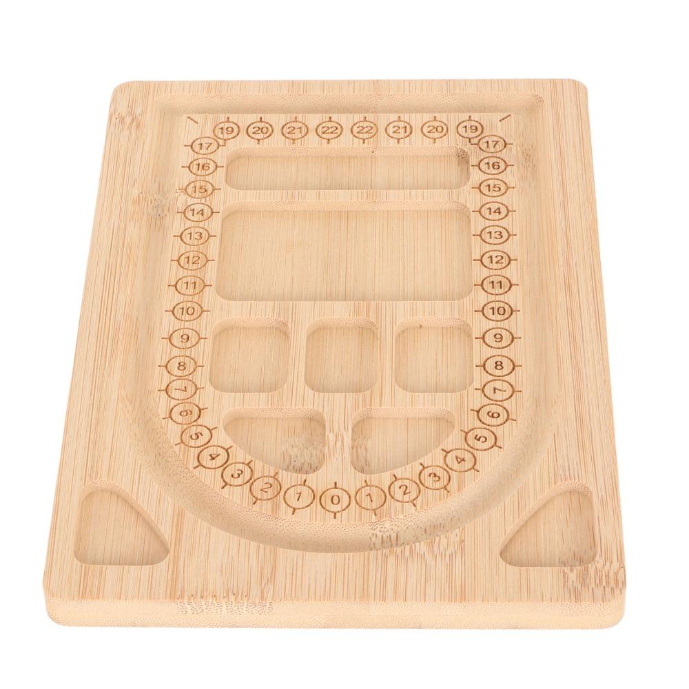 Wood Bead Board Smooth Surface Bracelet Design Template Durable Beading Tray For Bracelet Making