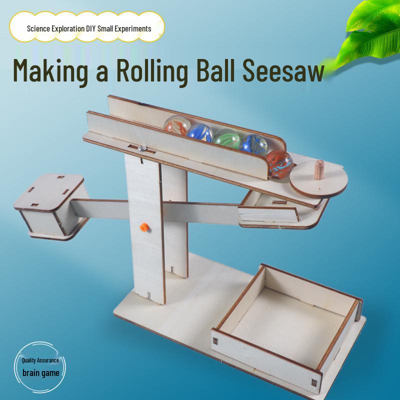 STEM Educational Toy: Roller Coaster Seesaw - Science Experiment Kit for Primary Students