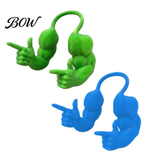 Small Animal Cosplay 2Pcs Funny Cat Muscle Arms, Hilarious 3D Printed Pet Halloween Gear Peace Gesture Lightweight Shoulder Attachment for Photo Prop