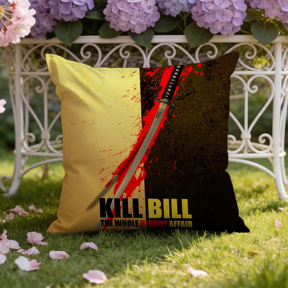 Чехол для подушки K-Kill B-Bill, для дома и автомобиля, двусторонний: Двусторонняя конструкция для максимального комфорта