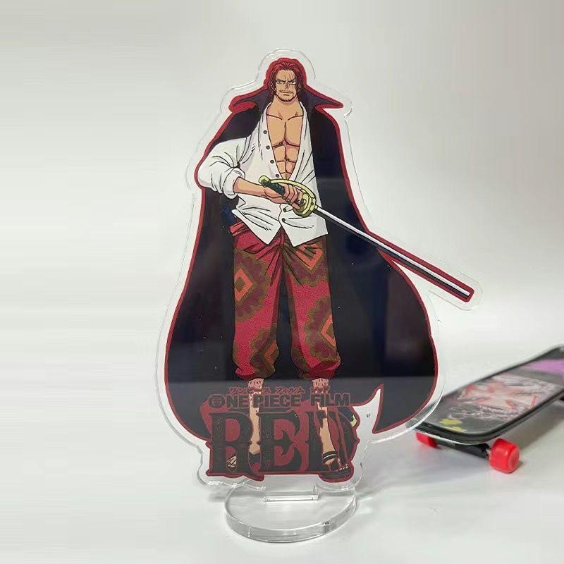 Акриловые подставки-плакетки One Piece, элегантные и изысканные, креативные мультяшные подарки для украшения офисного стола, одежда в стиле рок