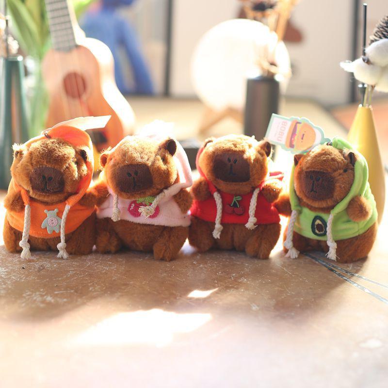 Милая симпатичная толстовка Капибала Подвеска Плюшевая игрушка Кукла Капибар Сумка Подвесной брелок Кукла