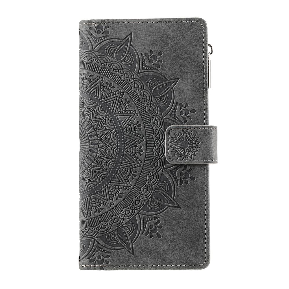 For Samsung Galaxy All Series for A Series,J Series,S Series,Note Series Embossed Design Flip Leather Zipper Wallet Handbag Case Cover