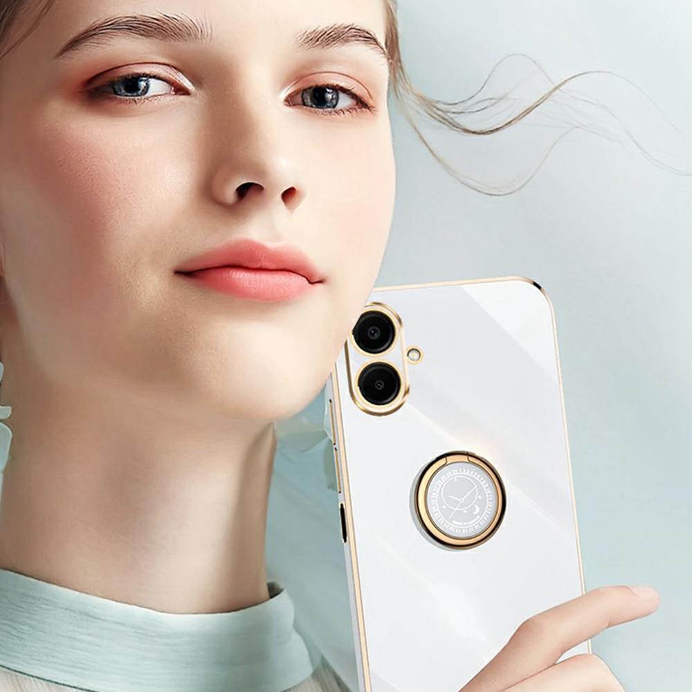 XINLI Для Samsung Galaxy A07 5G/A07 4G Чехол Кольцо Подставка Электроокрашенная ТПУ Крышка Телефона