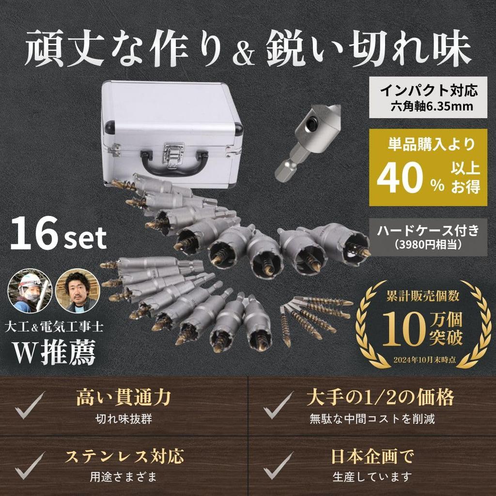 С ударным шестигранным хвостовиком, набор твердосплавных коронок из нержавеющей стали, подходит для электромонтажных работ 16 мм 17 мм 18 мм 19 мм 20 мм 21 мм 22 мм 23 мм 24 мм 25 мм 26 мм 27 мм