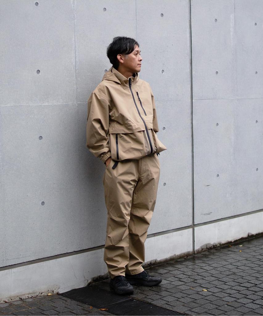 Snow Peak Гибридные дождевые брюки SYMPATEX и средние PA-25SU019, мужские женские, бежевые,