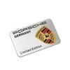For Porsche NO10Car Styling 3D Sticker Aluminum Badge Car Body Stickers Decals For Porsche 911 Cayenne Carrera 928 Panamera Boxster Macan 918